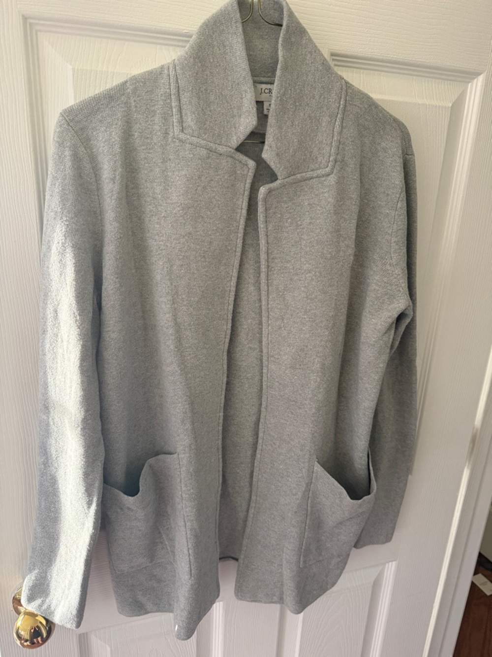 J Crew grey sweater blazer small